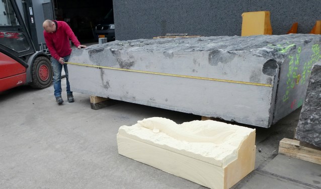 Steur op ware grootte in de maak