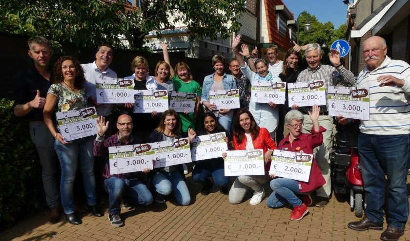 Deze organisaties werden verblijd met een cheque.