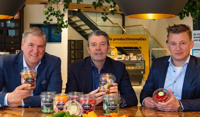 Vlnr.: Robert Ketelarij (Greenco), Ton van den Hoek (Jumbo) en Jan Walta (The Greenery).