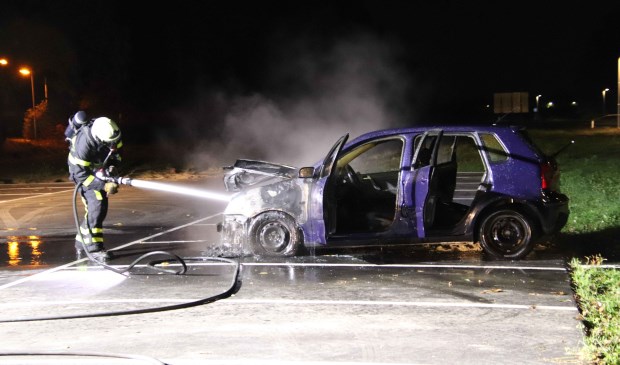 De brandweer bluste de brand.