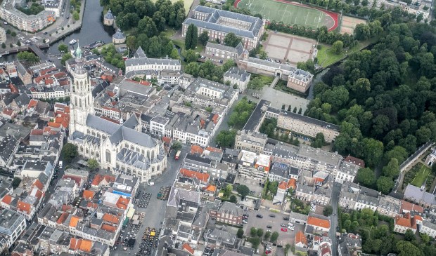 Het centrum van Breda is al eeuwen nagenoeg hetzelfde.