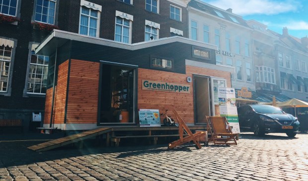 De Greenhopper, waarmee de gemeente Breda de komende twee jaar energieadvies geeft aan inwoners.