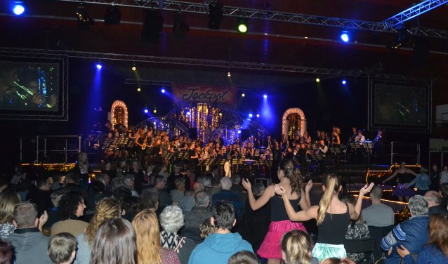 Jong Volharding in actie tijdens het jaarconcert in 2017.