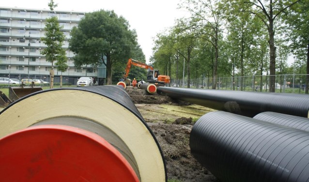 Warmteleidingen in Hoge Vucht.