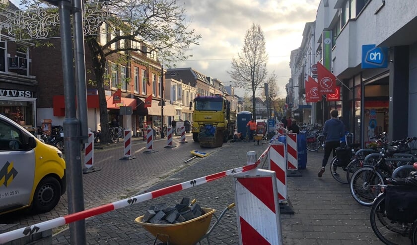 De gemeente werkt aan de nieuwe laad- en losplek