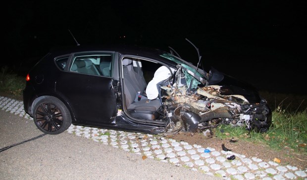 De auto was total loss.