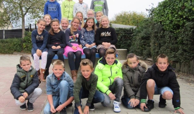 Groep 8 van de dr. A. Comrieschool. FOTO KIM SINKE