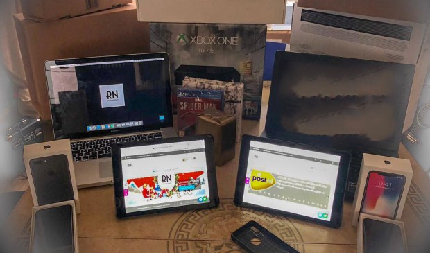 Een deel van het productaanbod van webshoprncommunications.nl.