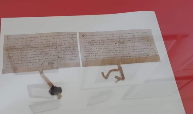 De akte uit 1268 waarin voor het eerst melding wordt gemaakt van "Rosendale".