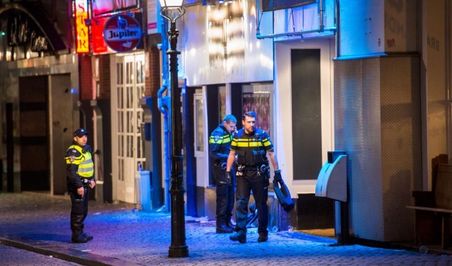 Politie bij Graanbeurs