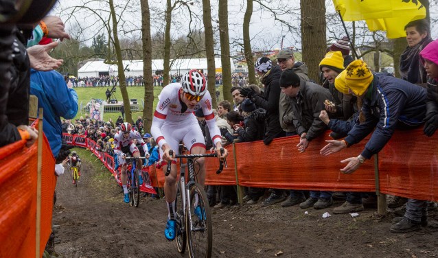 Mathieu van der Poel bij de GP Adrie van der Poel FOTO MERIJN SITSEN