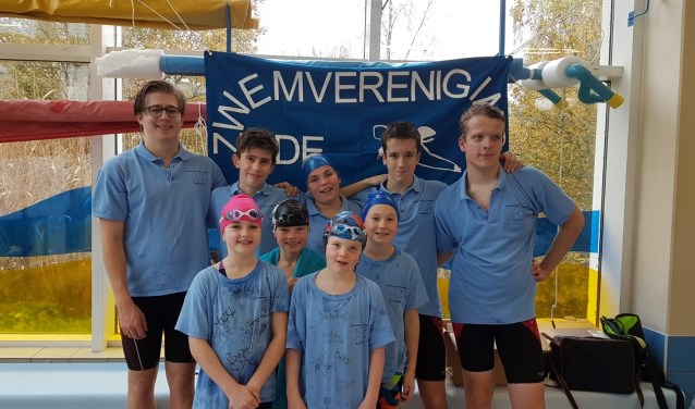 Zilvermeeuwtjes zwommen een limietwedstrijd in Roosendaal.