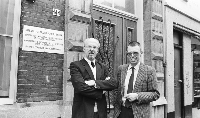 Nico Schrama en Ad van Kalmthout. FOTO JOHAN VAN GURP