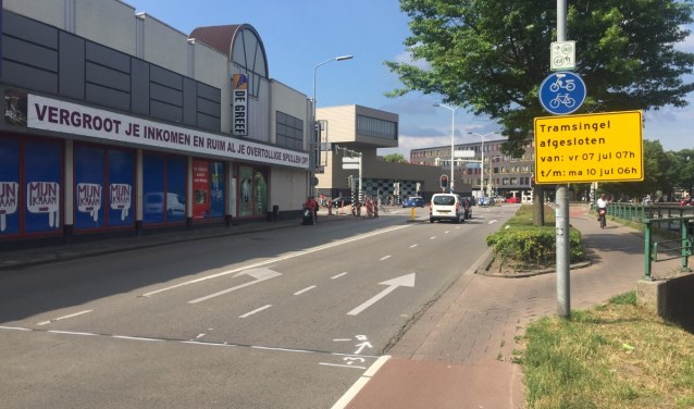 De Lunet, gezien vanaf de Tramsingel.