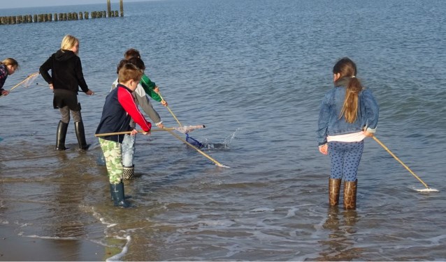 Jutten langs de kust.