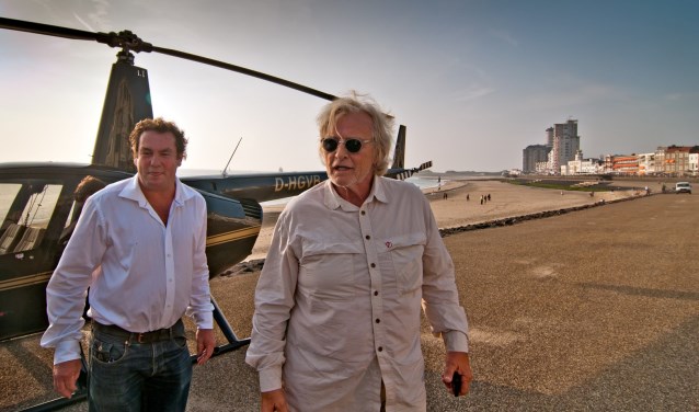 Leo Hannewijk (l) mocht als festivaldirecteur onder meer Rutger Hauer ontvangen.