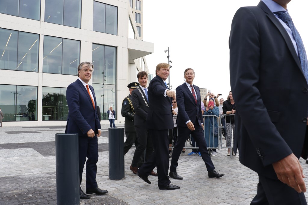 Koning Willem-Alexander opent het nieuwe Gerechtsgebouw, vrijdag 14 september 2018.