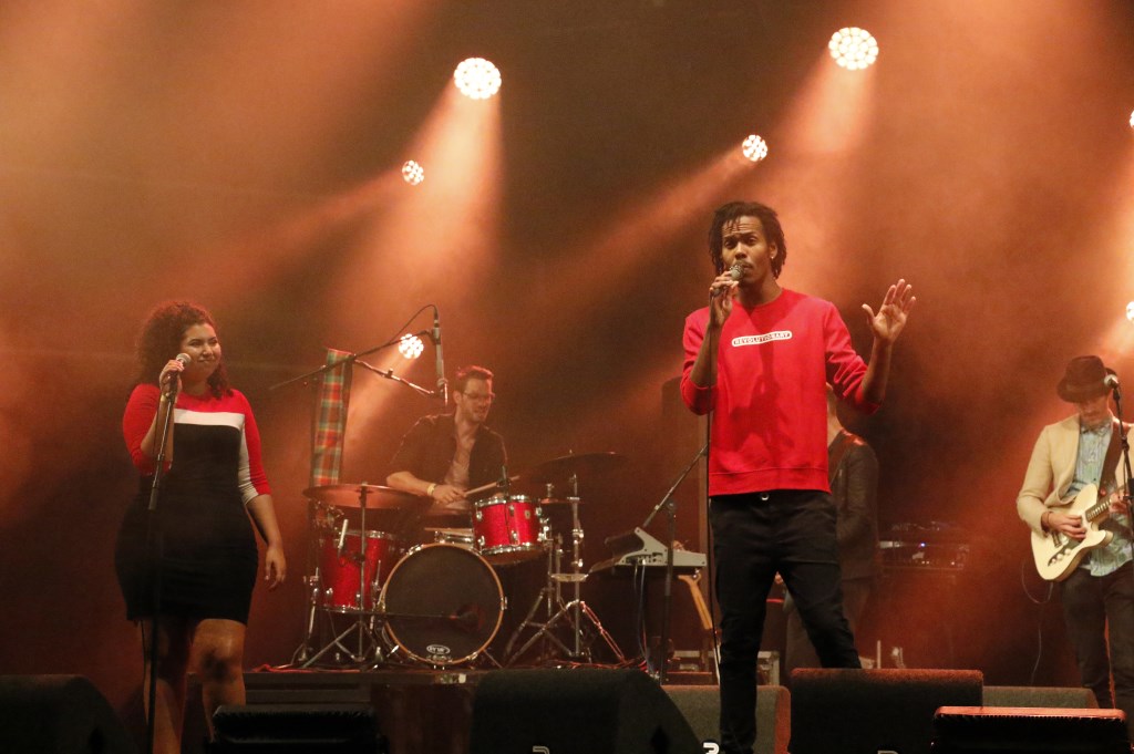 Jeangu Macrooy op de Amstel Stage tijdens Breda Barst 2018.