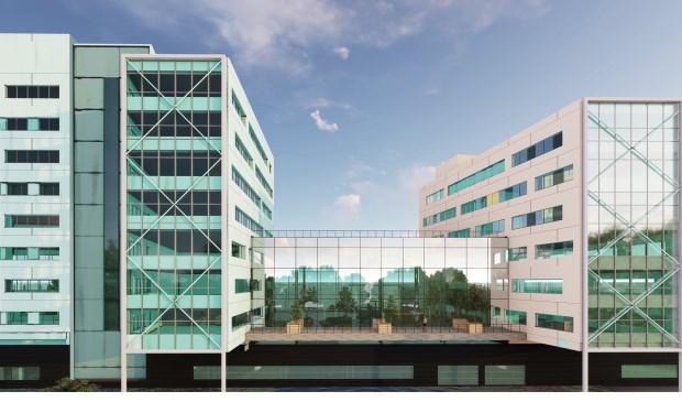 Bond Towers aan de Claudius Prinsenlaan.