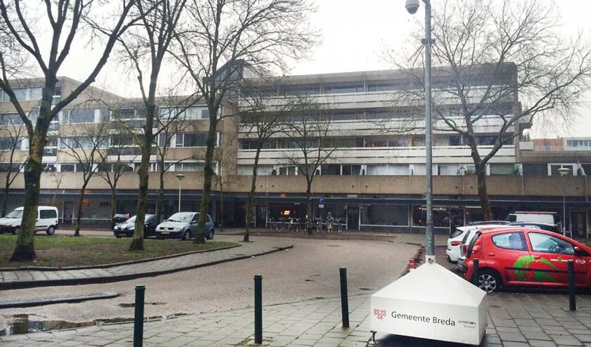 Een tijdelijke camera in de Middellaan.