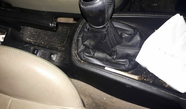 De resten lagen nog in de auto.