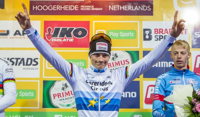 Mathieu van der Poel bij de GP Adrie van der Poel.