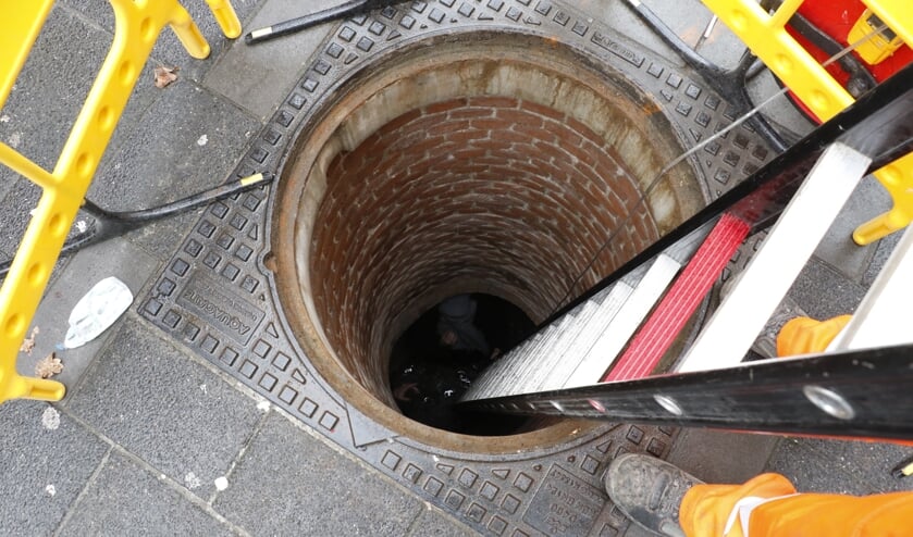 Een van de oudste riolen van de stad bevindt zich onder de Karnemelkstraat.