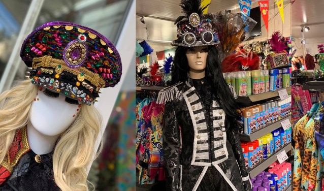 Bij Poppelaars kan iedereen slagen voor een originele carnavalsoutfit.