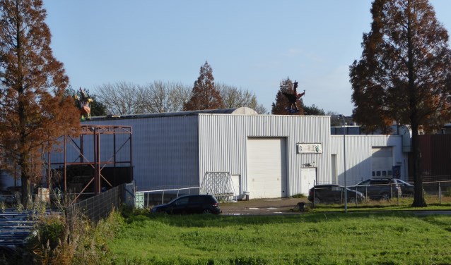 De bouwloods van Cabod.