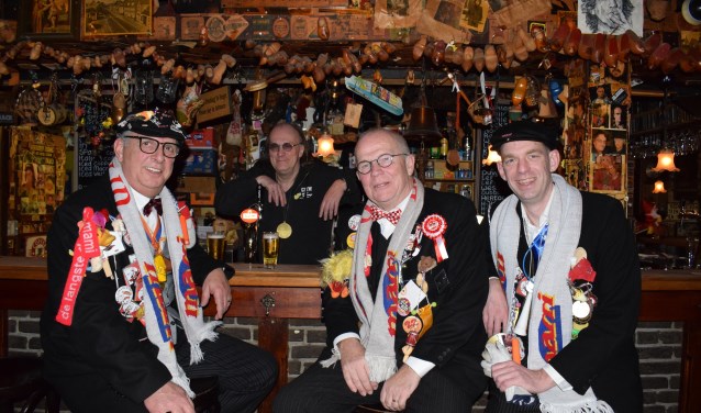 Vlnr René Starink, Jac van Dongen, Anton van Dorst en Bastiaan Anink. FOTO STELLA MARIJNISSEN