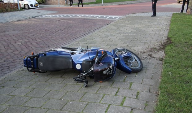 De motor raakte beschadigd bij het ongeval.