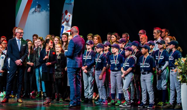 Het kampioensteam. FOTO SHV BOOSTERS