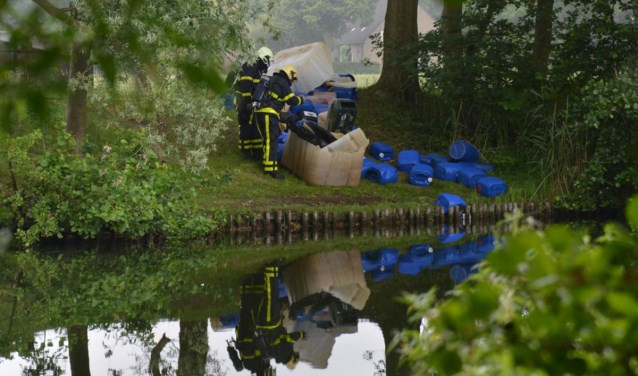 Gevonden vaten met drugsafval.