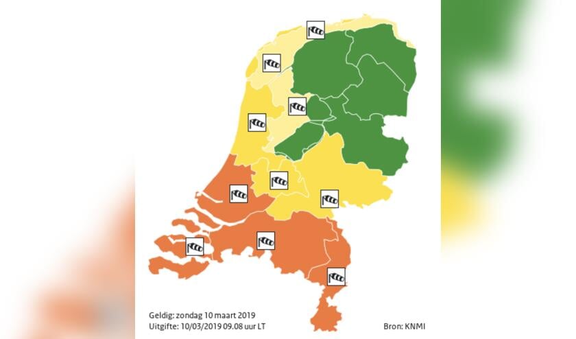 Code oranje in Zeeland: zware windstoten tussen 80 en 100 km/uur