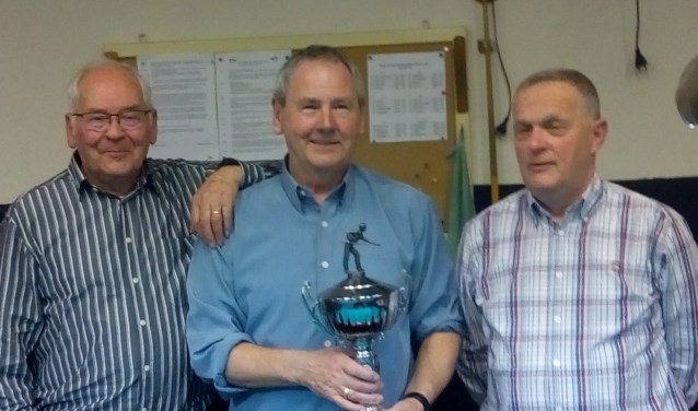Piet van As (l), Sjaan Dijkers (m) en Jan Aarnoutse (r). FOTO RIEN HAMERS