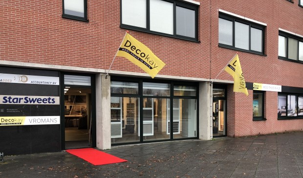 De nieuwe vestiging van Decokay onderin het NAC-stadion, aan de kant van P5.