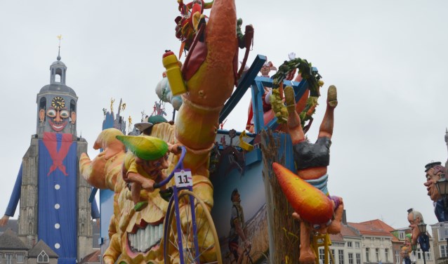 Wagen uit de intocht in Bergen op Zoom.
