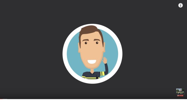 Het logo van politievlogger Jan-Willem.