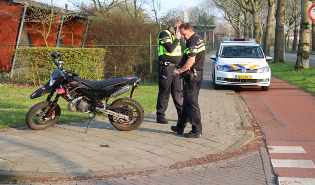 De politie was ter plekke.