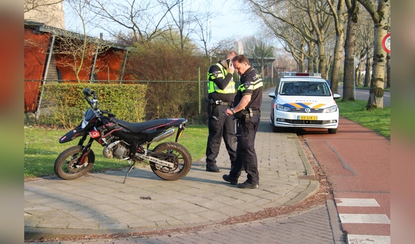 De politie was ter plekke.