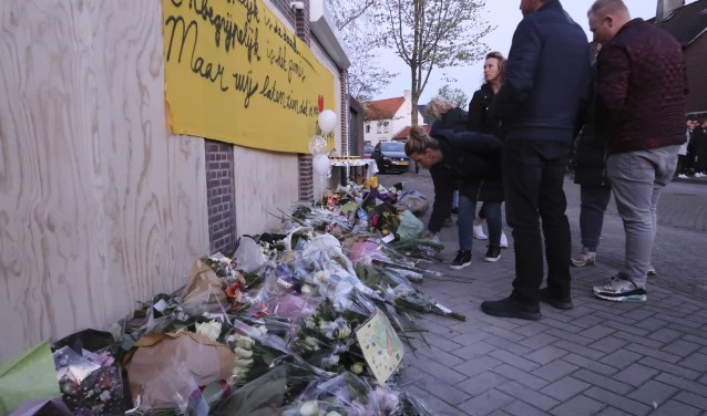 De herdenking van Ger van Zundert, woensdagavond in de Sparrenweg.