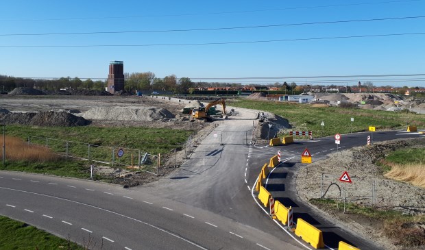 Er wordt volop gewerkt aan de nieuwe stadsentree.