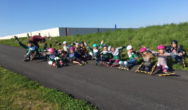 Geslaagde jeugdtraining SkategroepBoZ op 10 april. FOTO COR SOONS