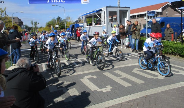 De start van een van de groepen.