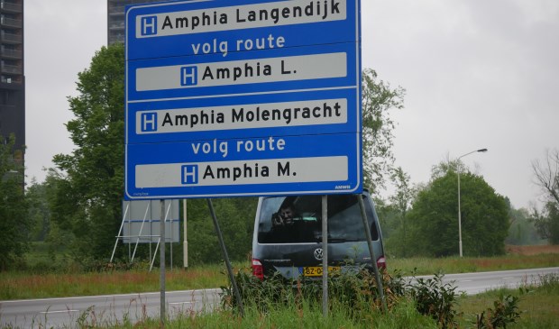 Het bord met het flitsbusje.