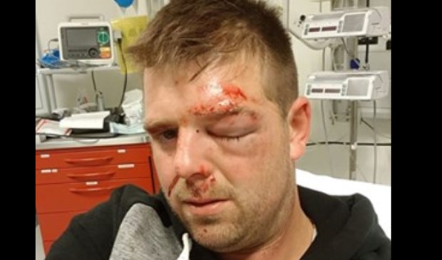 De foto die Martijn Bevelander op zijn Facebook-pagina plaatste