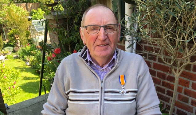 Kees Franken is erg verguld met zijn Koninklijke Onderscheiding.