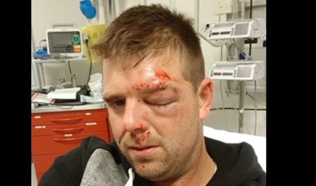 De foto die Martijn Bevelander op zijn Facebook-pagina plaatste