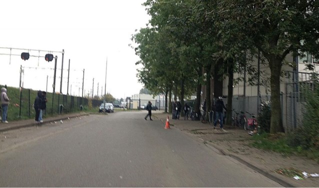Daklozenopvang aan de Slingerweg.