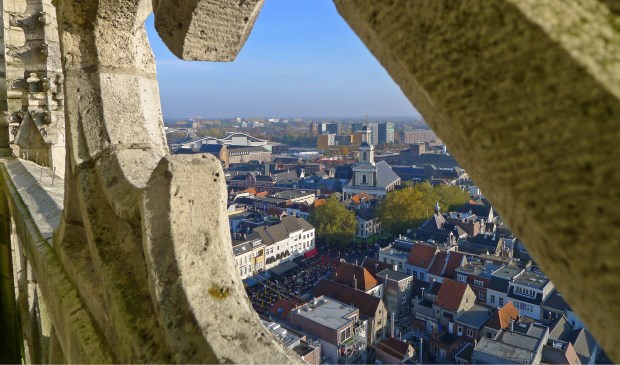 Uitzicht vanuit de toren van de Grote Kerk